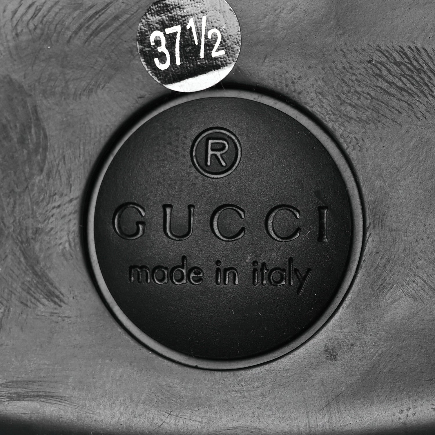 Gucci Betis Glamour Calfskin Womens Horsebit Loafers 37.5 Black 8 of 12