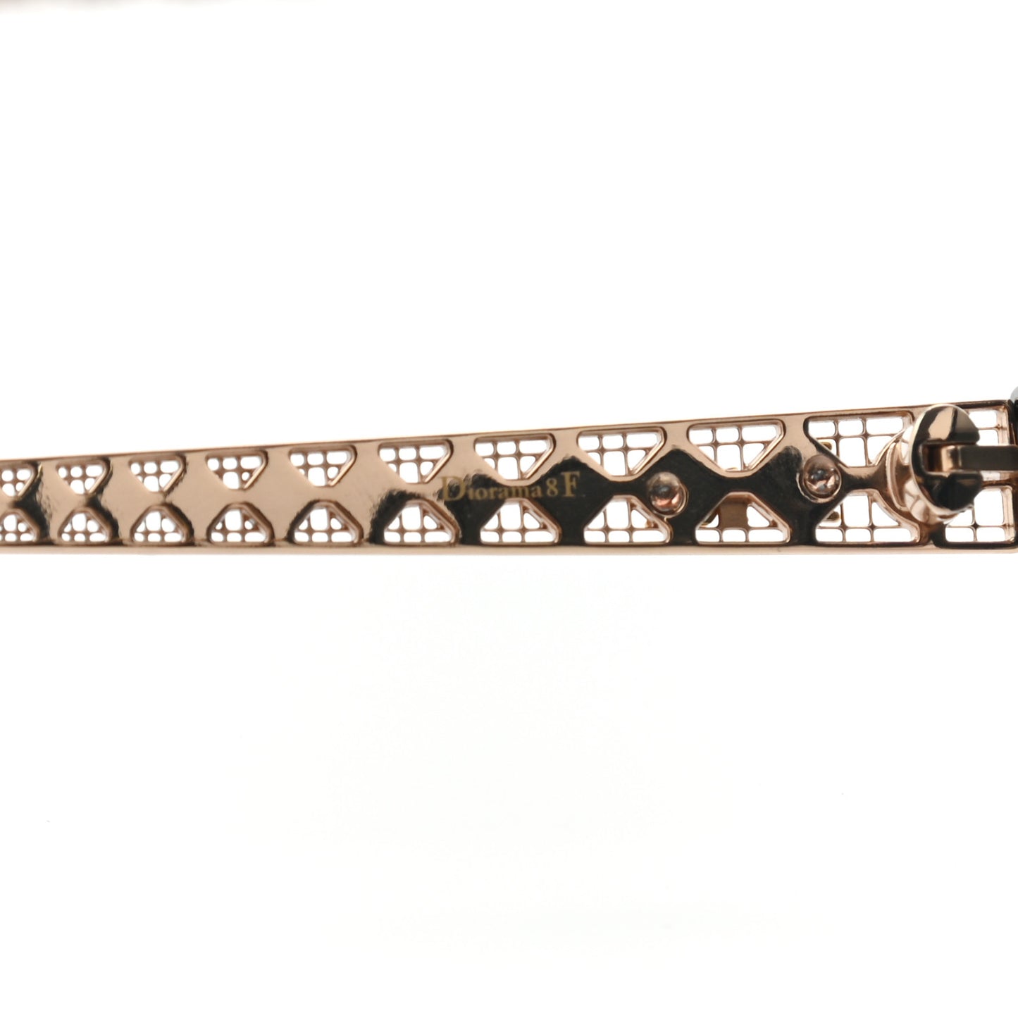 Acetate Diorama 8F Sunglasses Black Gold