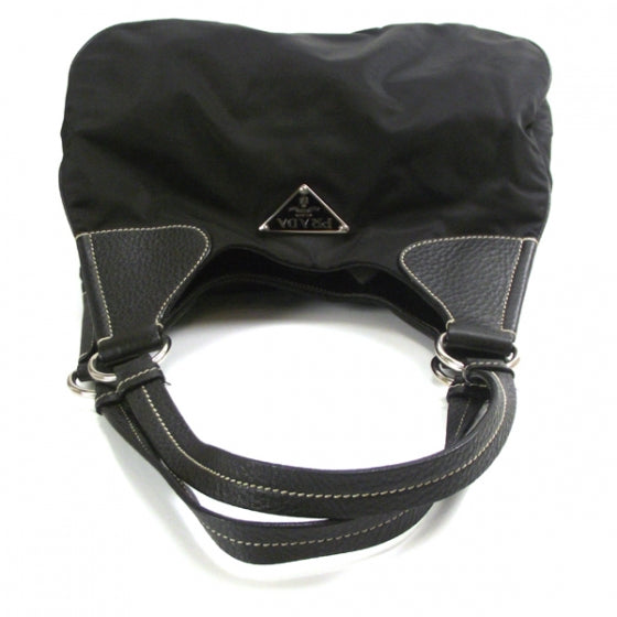 Tessuto Nylon Shoulder Bag Black