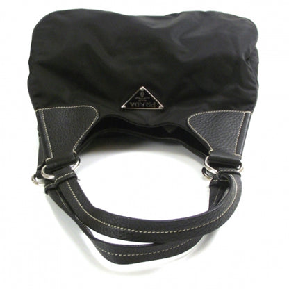 Prada Tessuto Nylon Shoulder Bag Black 5 of 10