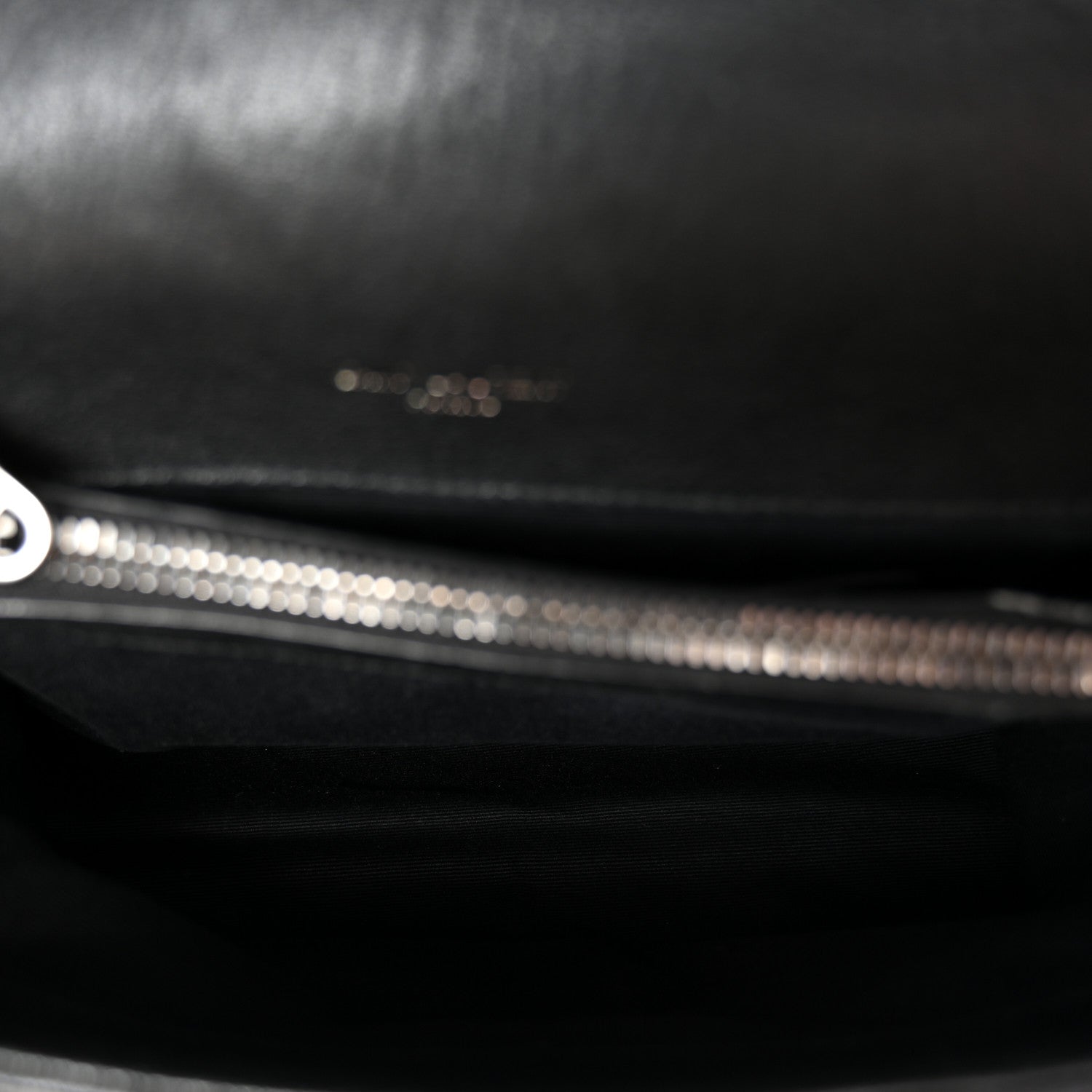 Saint Laurent Sheepskin Matelasse Chevron Monogram Medium College Bag Black 5 of 9