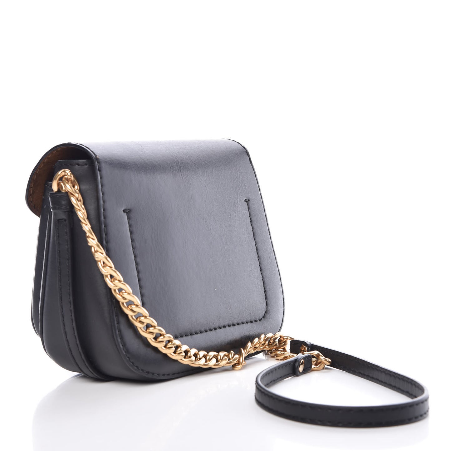 Eco Alter Nappa Popper Shoulder Bag Black