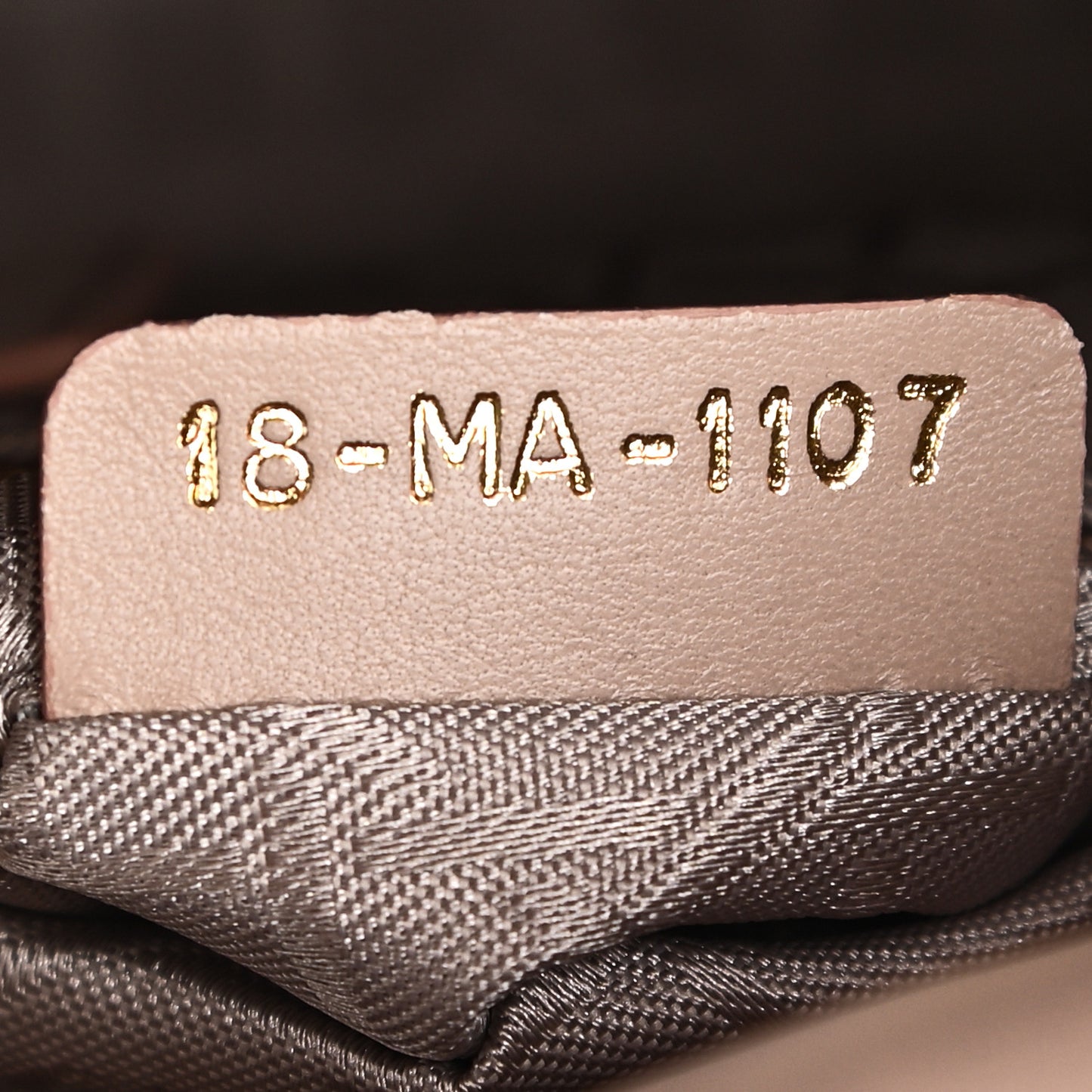 Lambskin Cannage Small Lucky Badges My Lady Dior Taupe