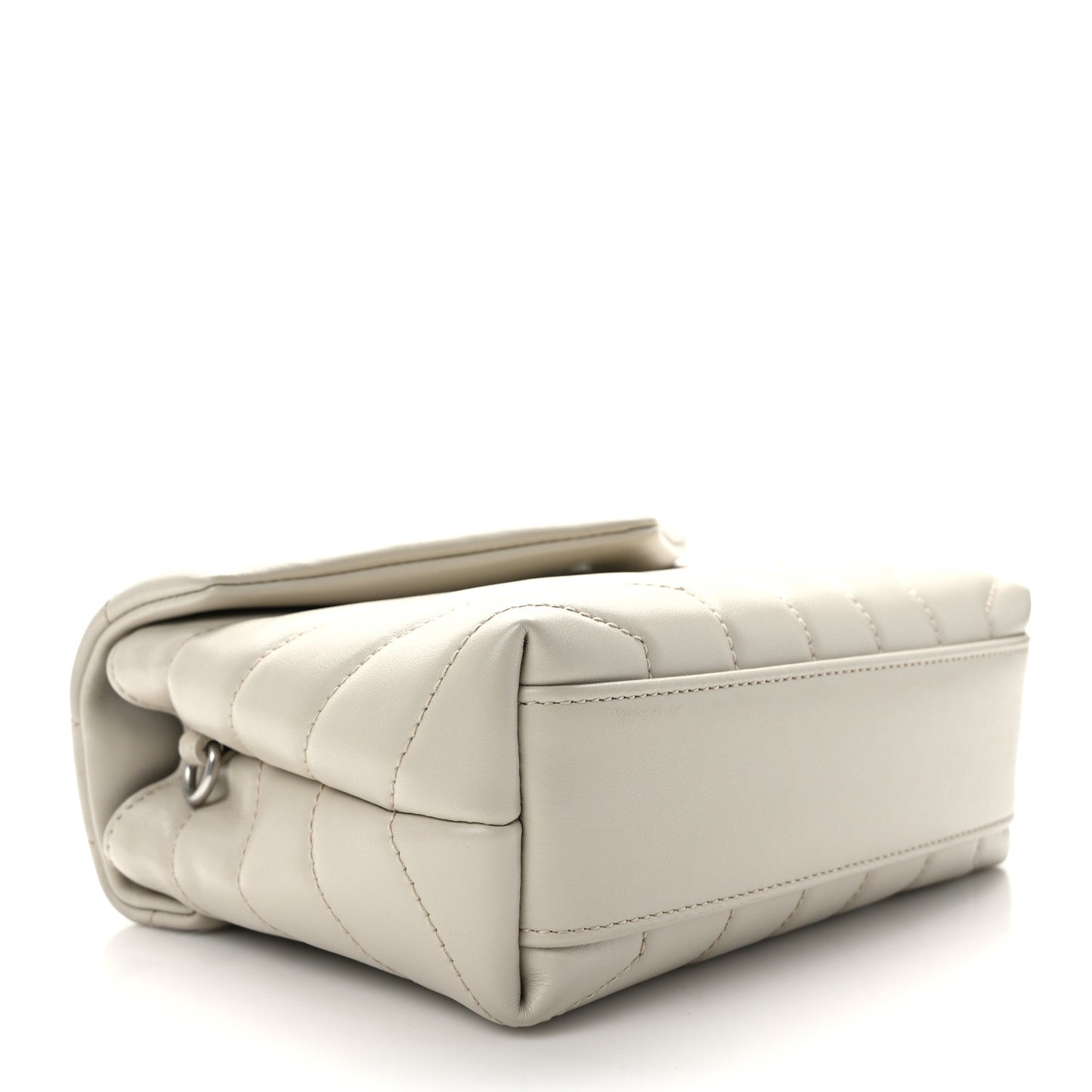 Calfskin Y Quilted Monogram Toy Loulou Crossbody Bag Crema Soft