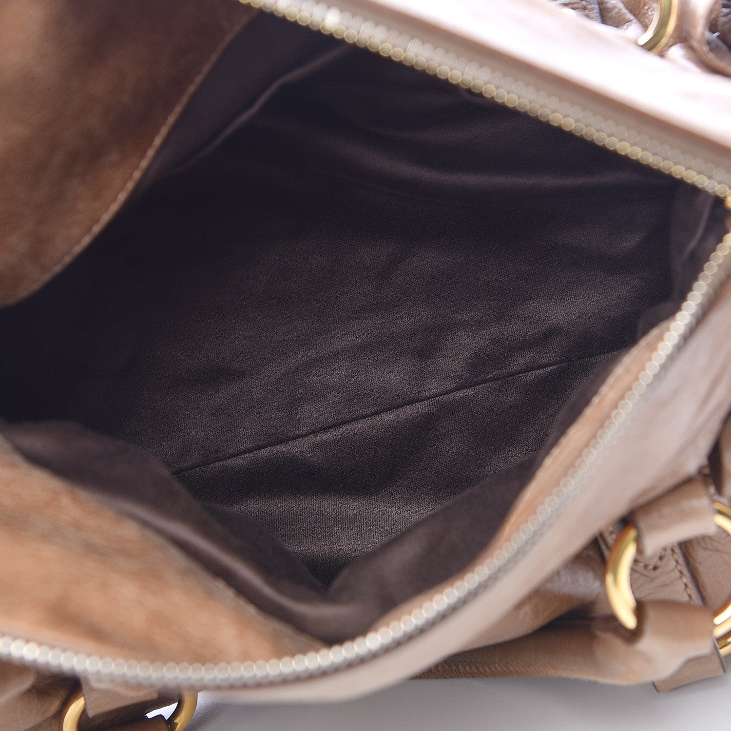 Miu Miu Vitello Lux Mini Bow Bag Brown 5 of 18