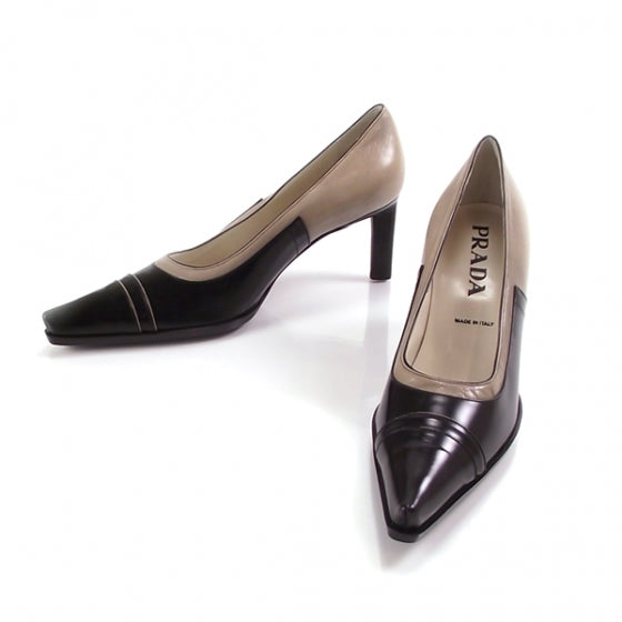 Prada Leather Pointy Toe Pumps 35.5 1 of 7