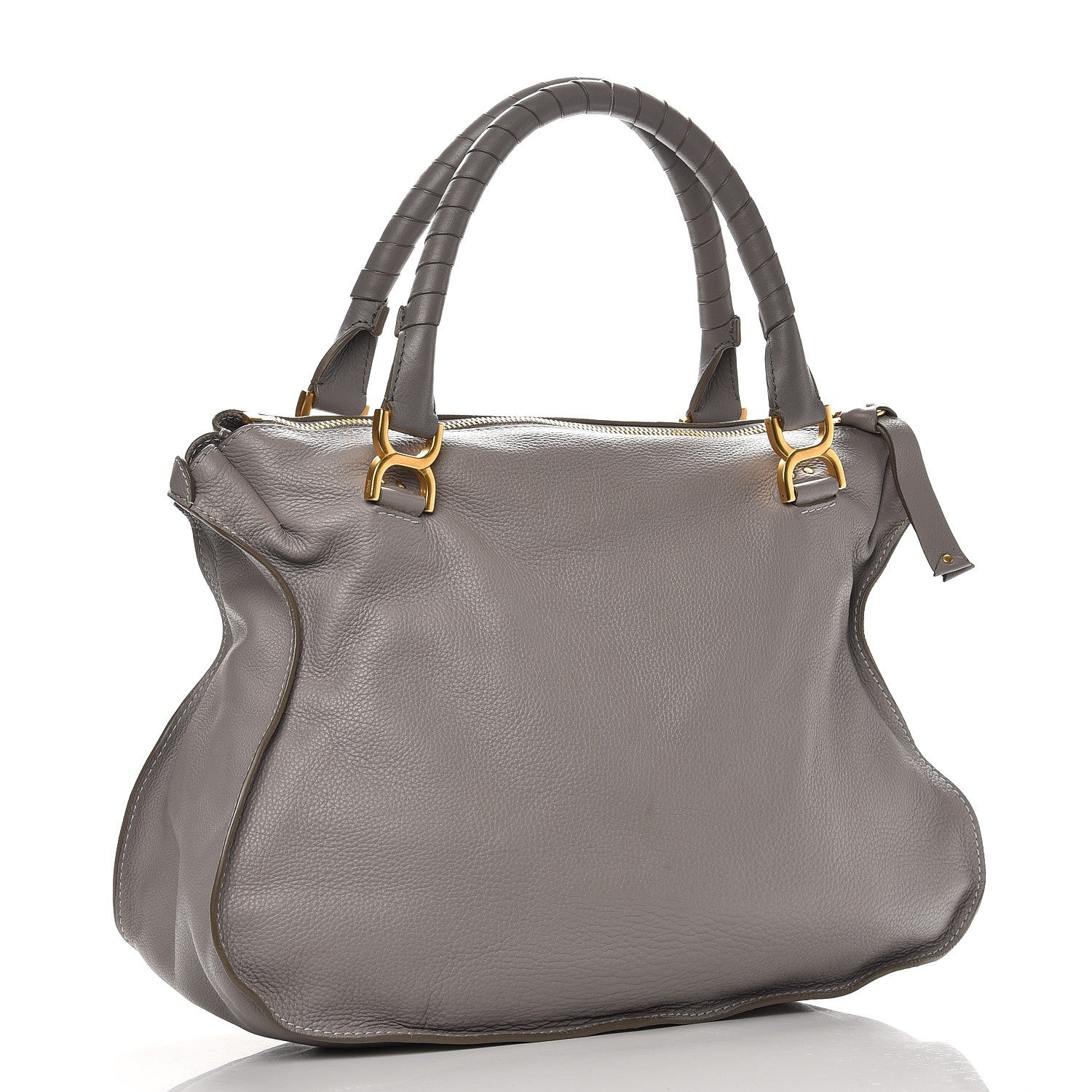 Chloe Calfskin Large Marcie Satchel Cashmere Grey 3 of 9