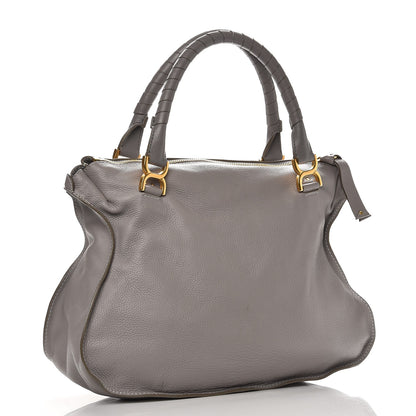 Chloe Calfskin Large Marcie Satchel Cashmere Grey 3 of 9