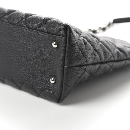 Chanel Caviar Quilted CC Shopping Tote Black 7 of 11