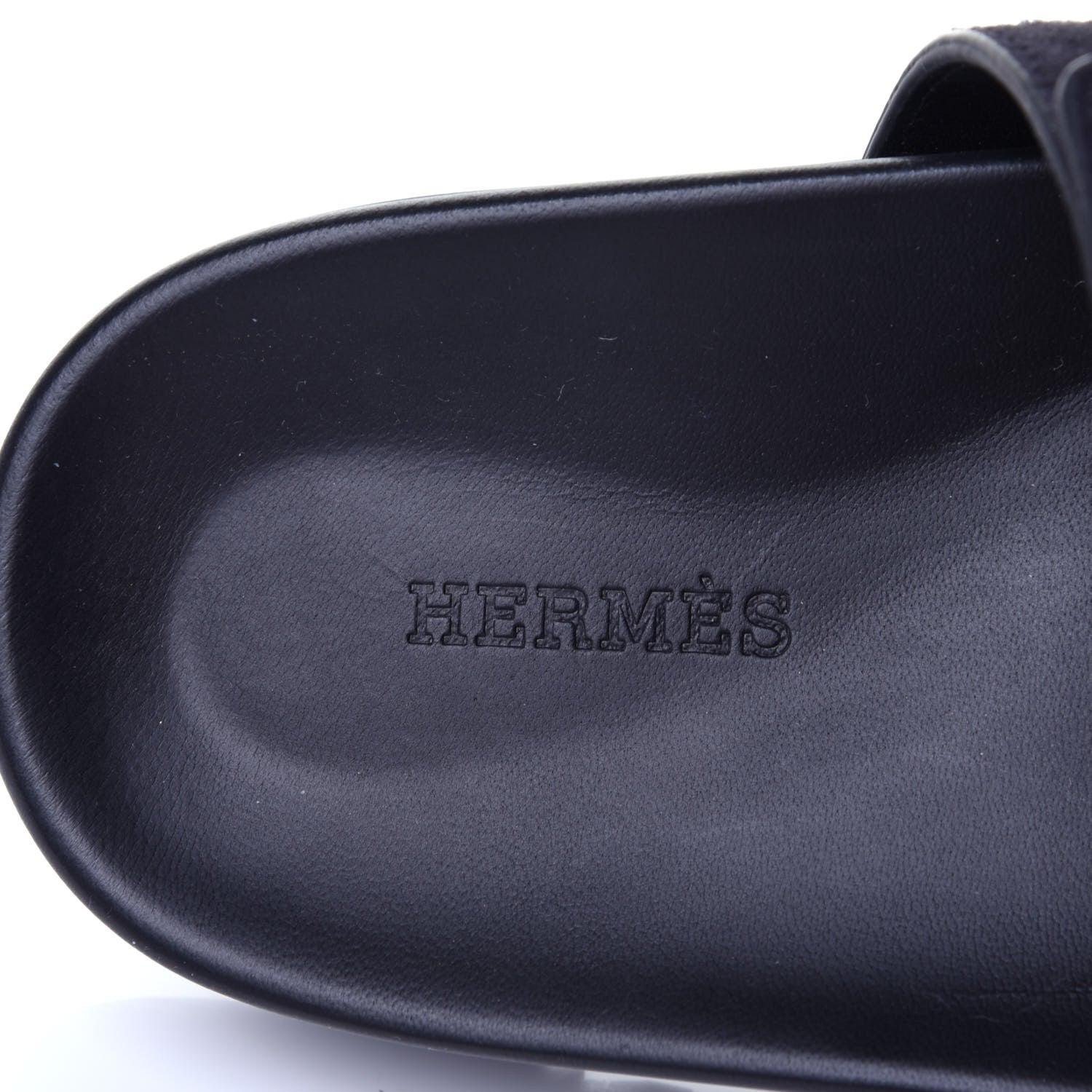 Hermes Suede Womens Chypre Sandals 39.5 Black 9 of 11