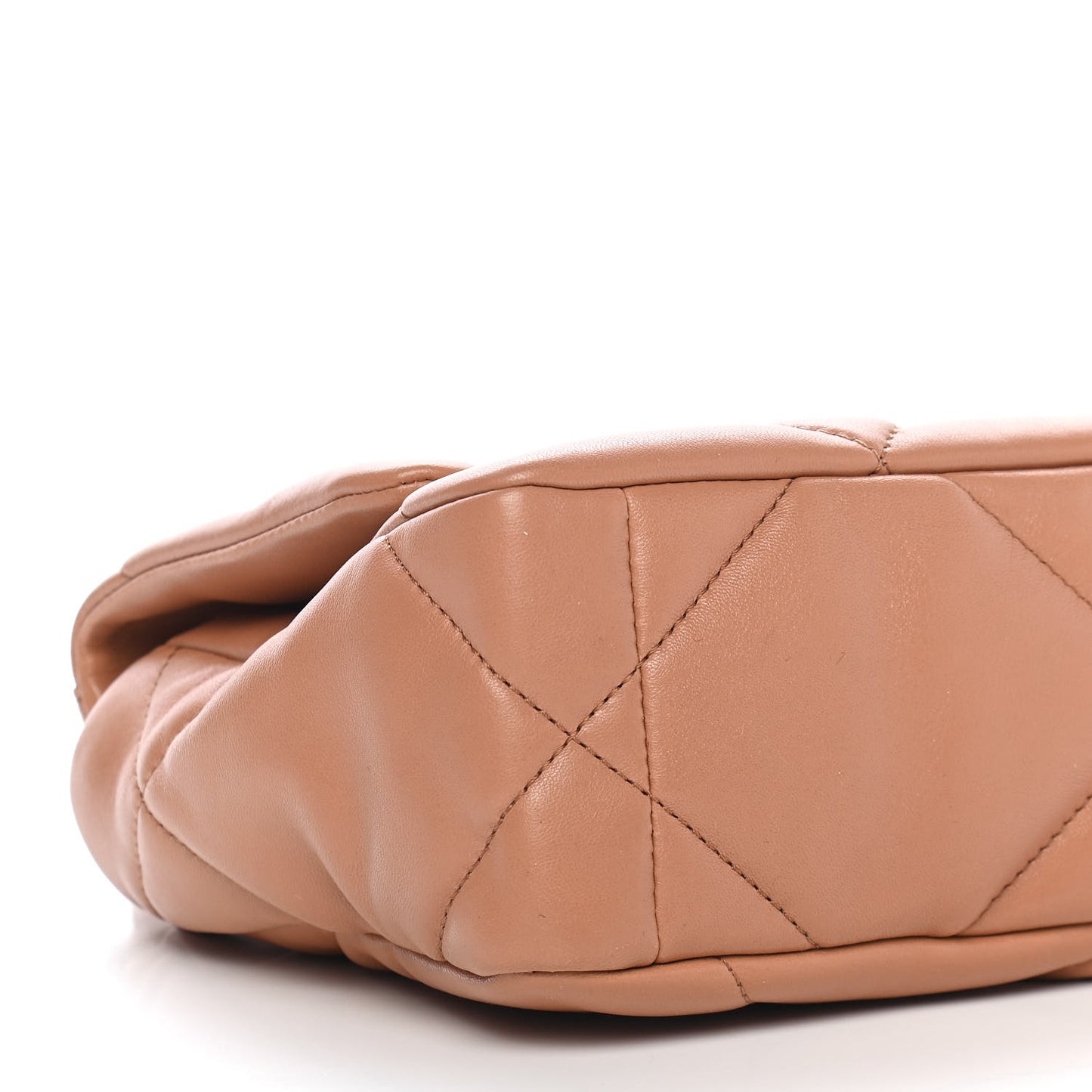 Lambskin Quilted Medium Chanel 19 Flap Brown