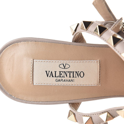 Valentino Garavani Patent Nappa Rockstud Ankle Strap 65mm Pumps 36 Black Poudre 6 of 10