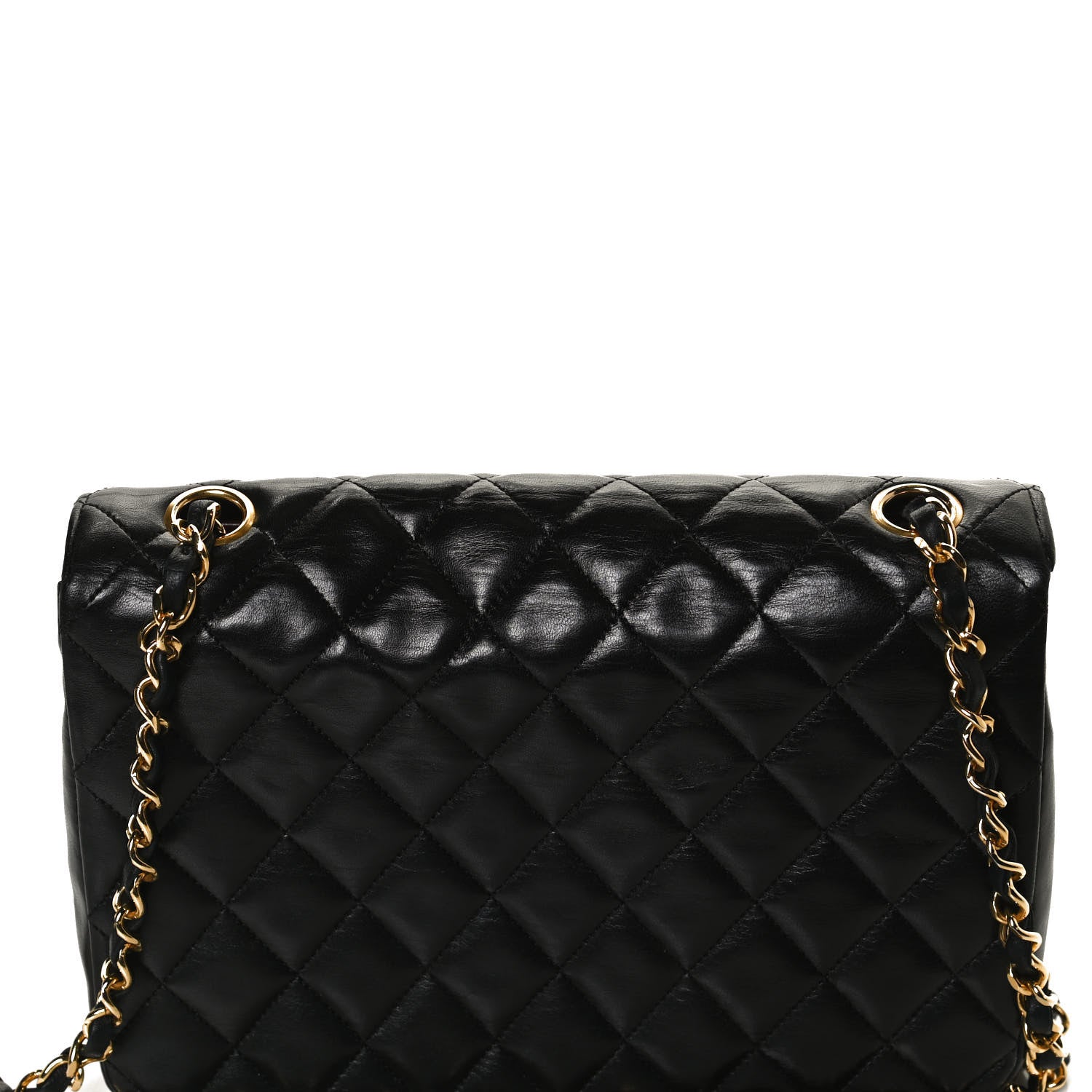 Chanel Lambskin Quilted Small Single Flap Black 12 of 14