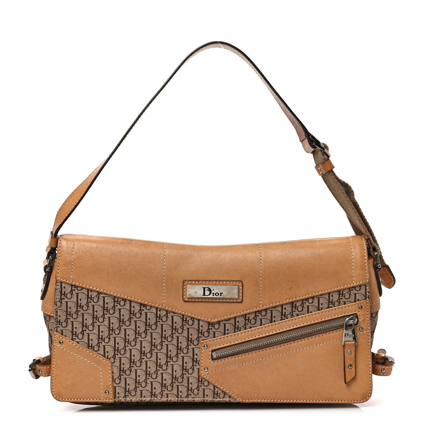 Monogram Street Chic Shoulder Bag Beige