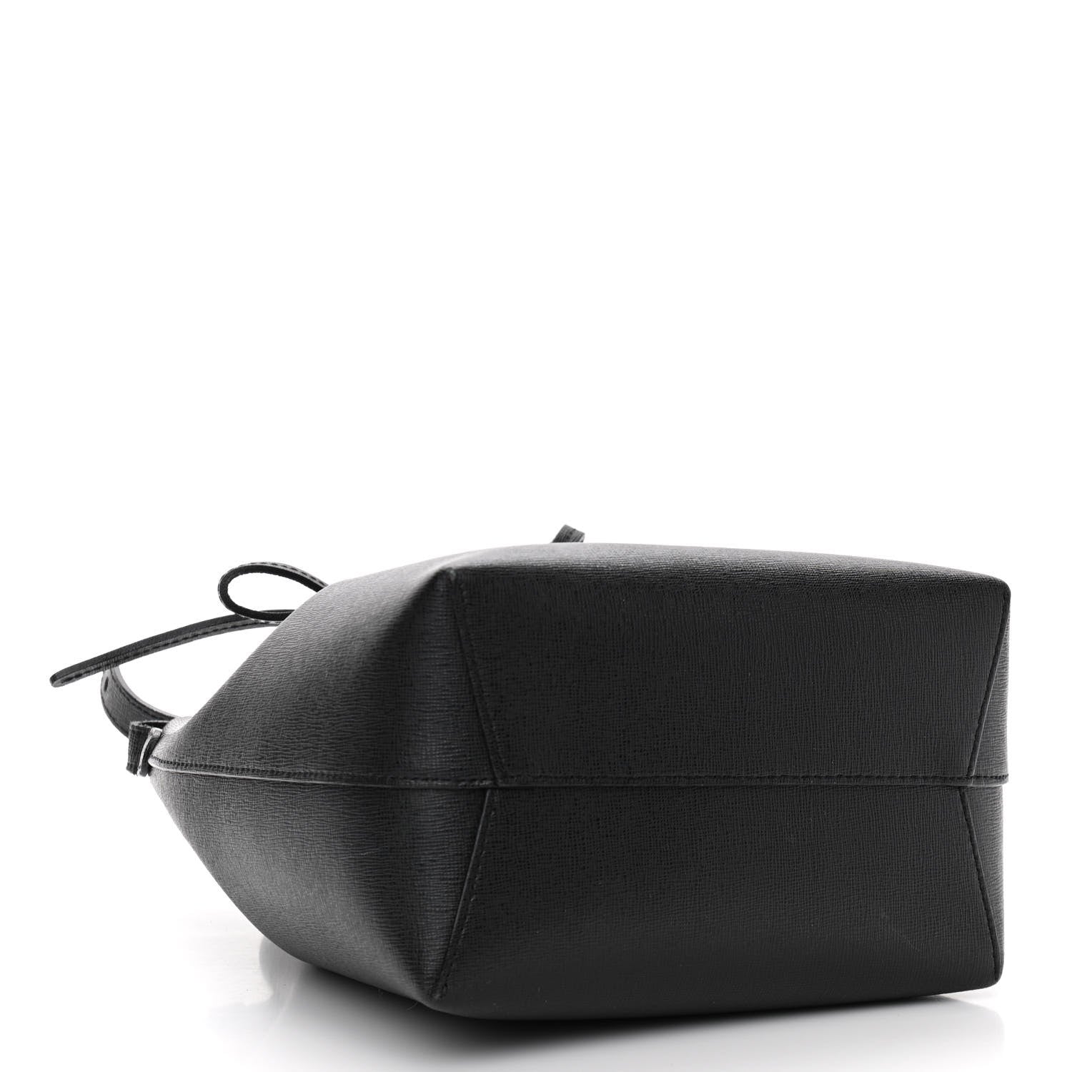 Mansur Gavriel Calfskin Mini Bucket Bag Black Flamma 4 of 14