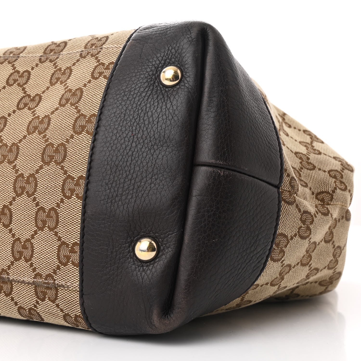 Gucci Monogram Web Medium Dressage Tote Brown 10 of 11