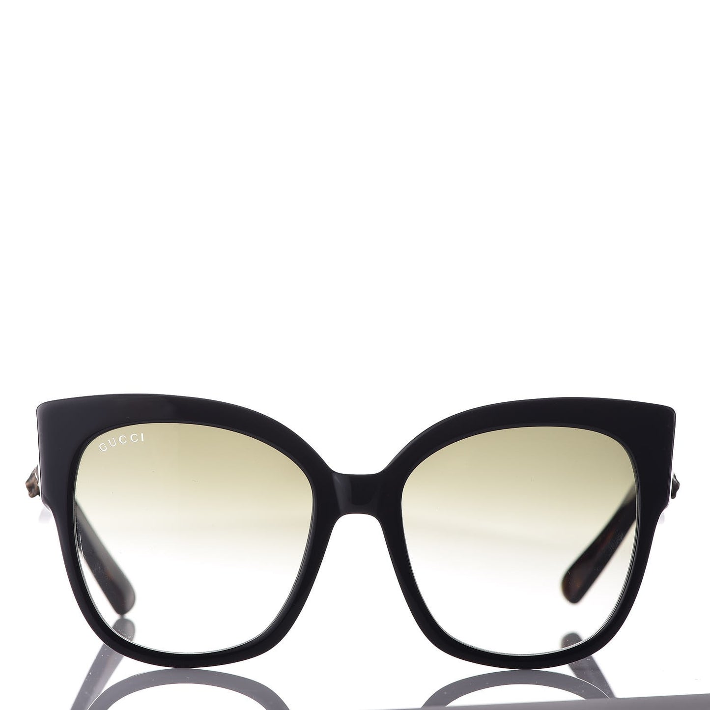 Acetate Square Frame Web Sunglasses GG0059S Black Tortoise