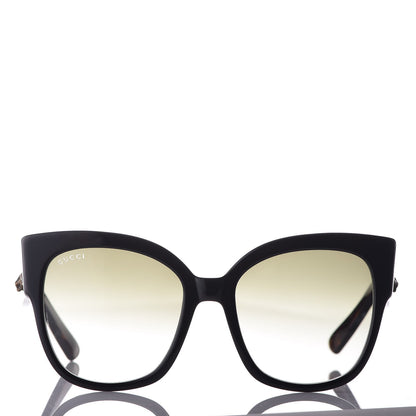 Gucci Acetate Square Frame Web Sunglasses GG0059S Black Tortoise 2 of 8