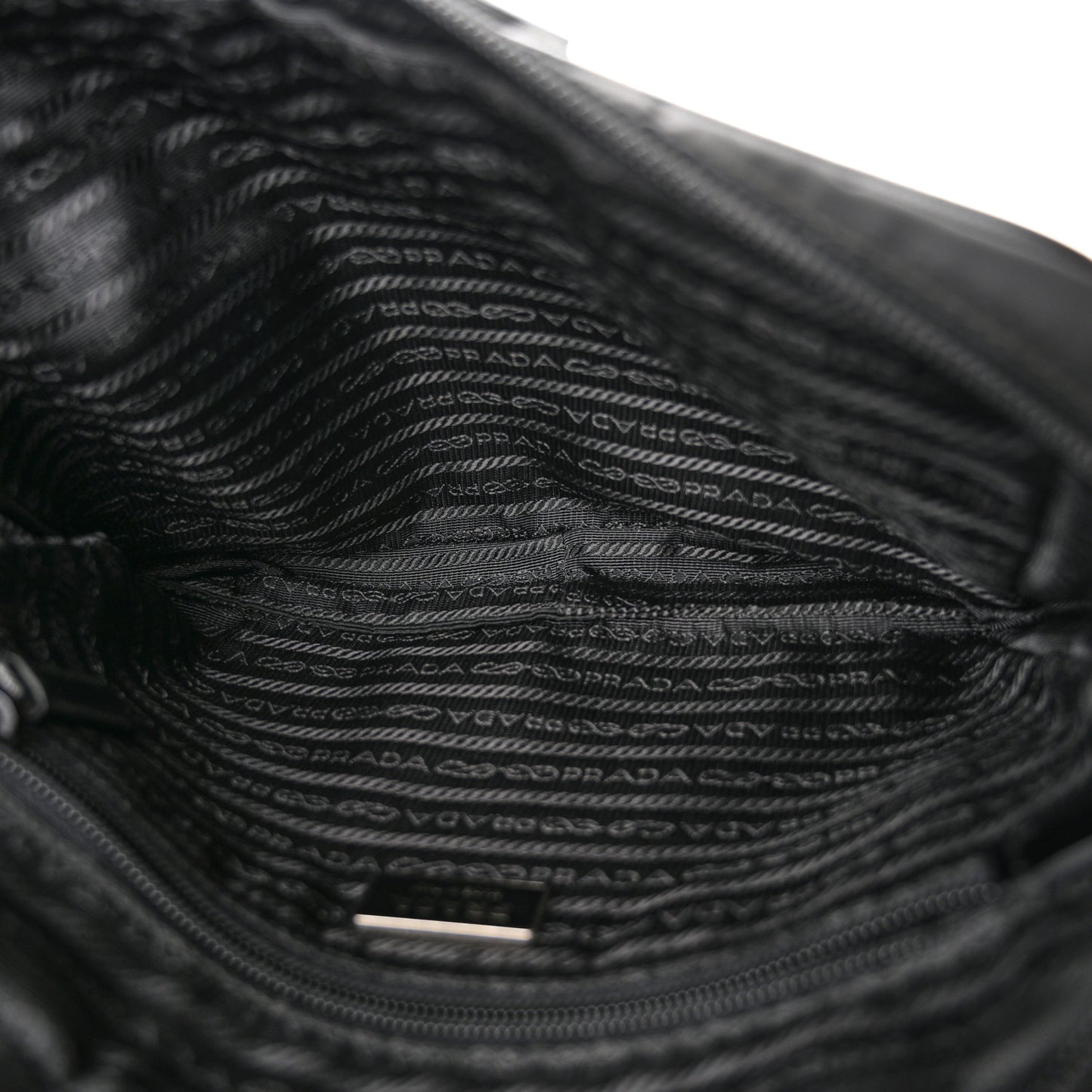 Tessuto Nylon Multi Pocket Belt Bag Black