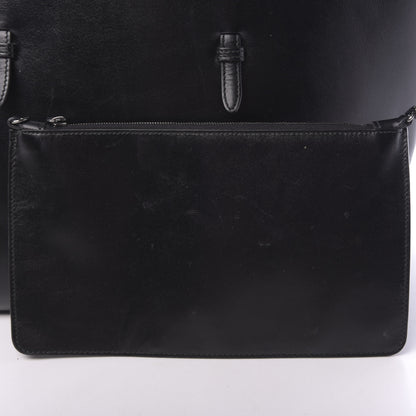 Alaia Calfskin Scalloped Trim Cabas MM Black 16 of 20