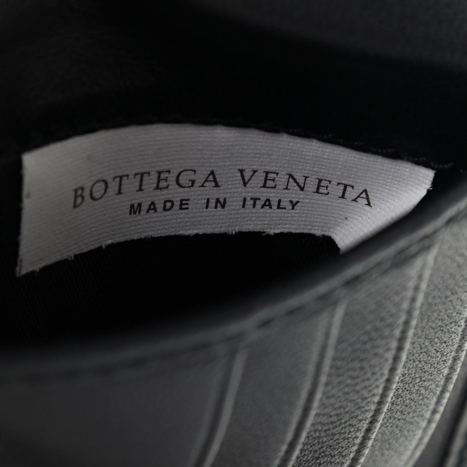 Bottega Veneta Nappa Intrecciato Paint Splatter Print Bi-Fold Wallet Black 7 of 8