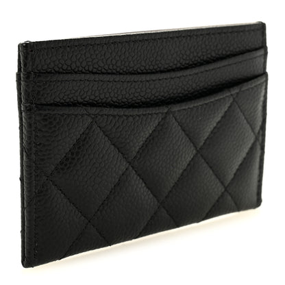Chanel Caviar Quilted Card Holder Black 3 of 9
