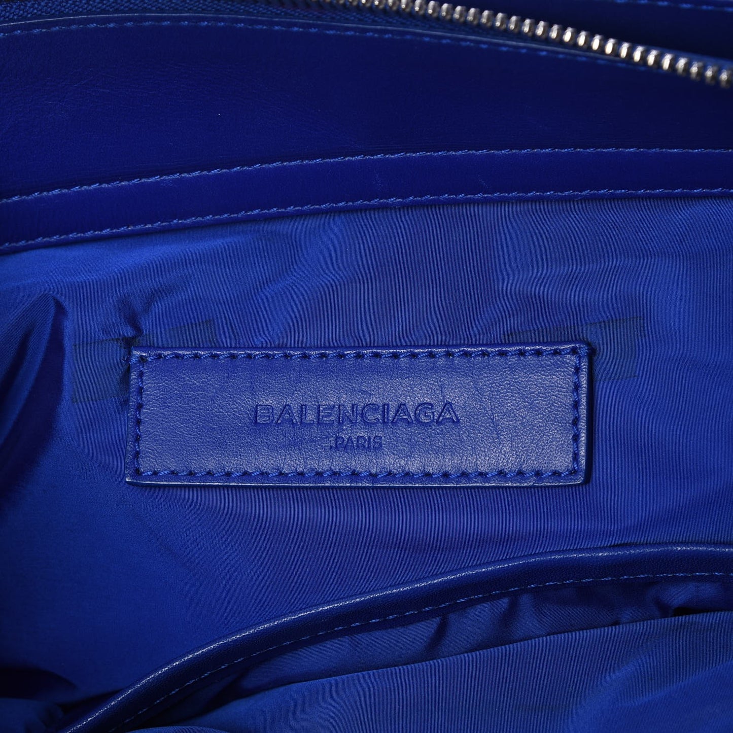 Nylon S Navy Cabas Electric Bleu