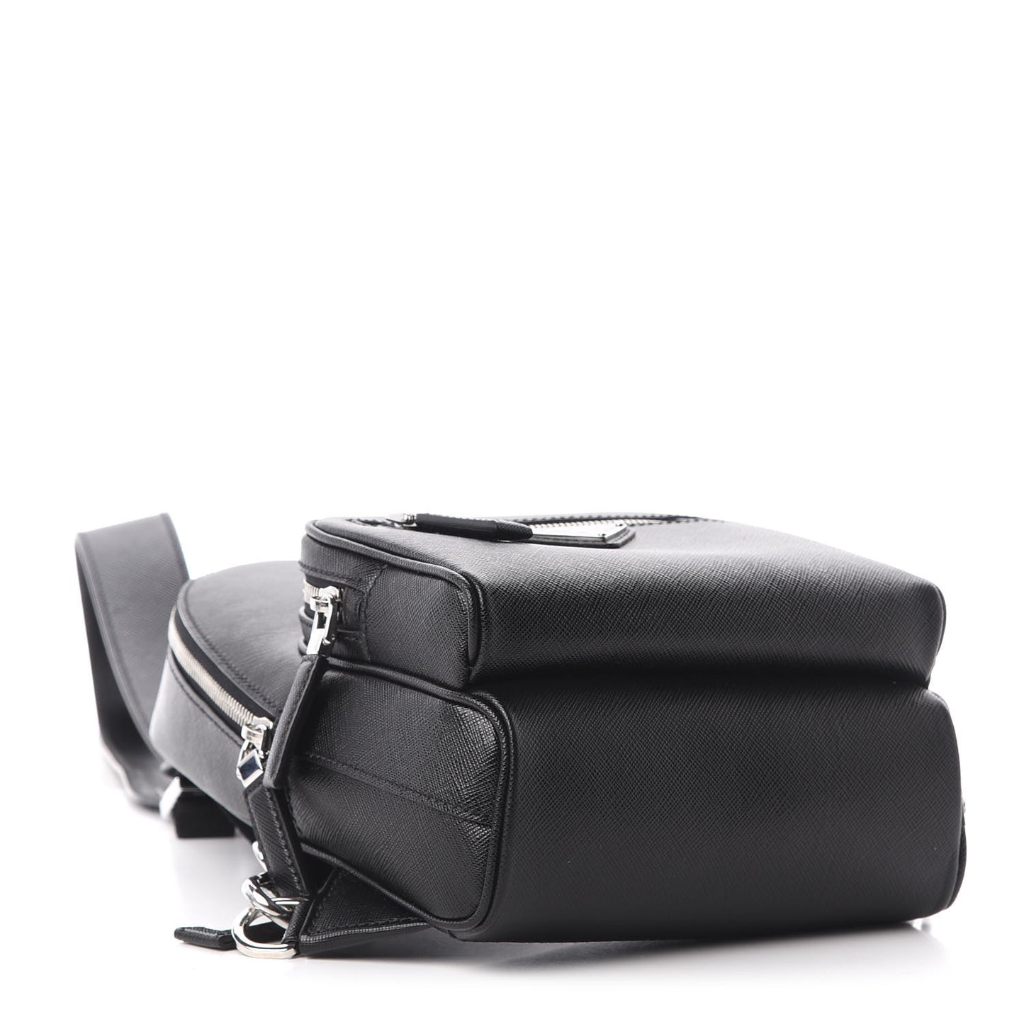 Saffiano Sling Backpack Black