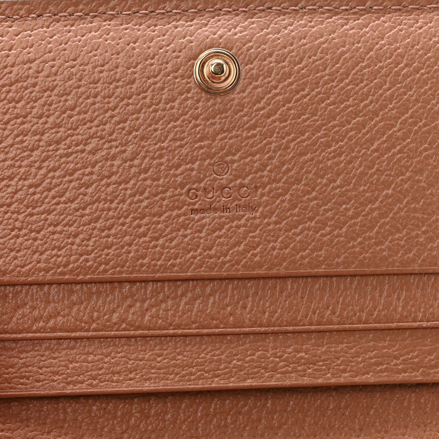 Monogram Textured Dollar Calfskin Card Case Cloche Rose Pink