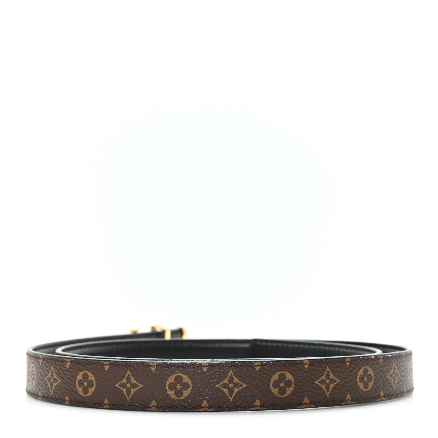 Calfskin Monogram 30mm Pretty LV Reversible Belt 75 30 Black