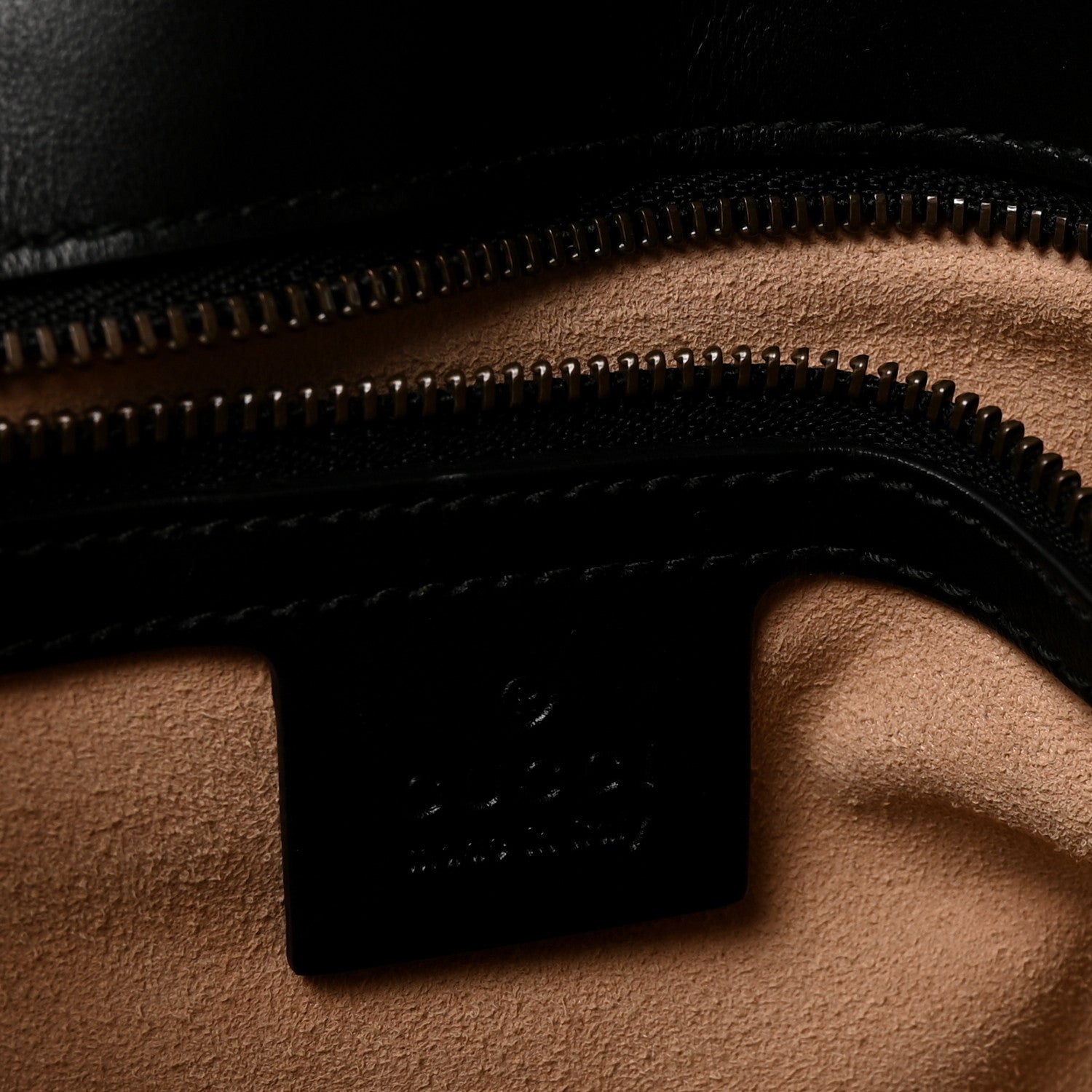 Gucci Calfskin Matelasse Medium GG Marmont Shoulder Bag Black 6 of 11