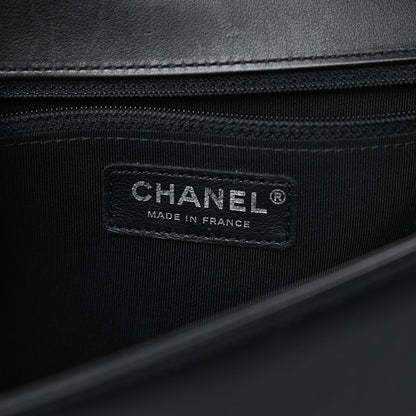 Chanel Calfskin Quilted New Medium Boy Flap So Black 6 of 13
