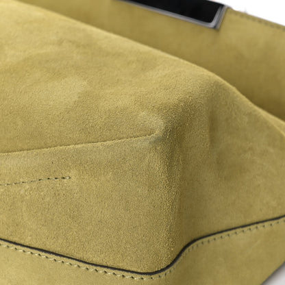Alexander McQueen Suede Skull Four Ring Clutch Lime 12 of 15