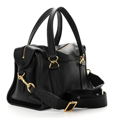 Marc Jacobs Pebbled Calfskin Wellington Satchel Black 3 of 13