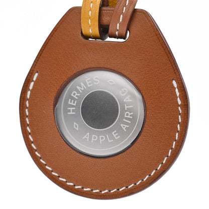 Hermes Fawn Barenia AirTag Bag Charm Fauve 4 of 6