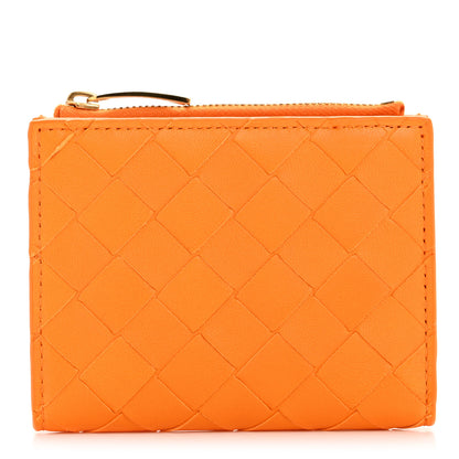 Bottega Veneta Nappa Intrecciato Small Bi-Fold Zip Wallet Tangerine 1 of 10