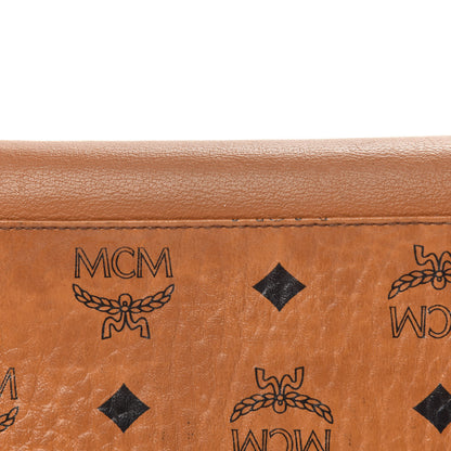 MCM Visetos Large Patricia Love Patch Wallet On Chain Cognac 10 of 11