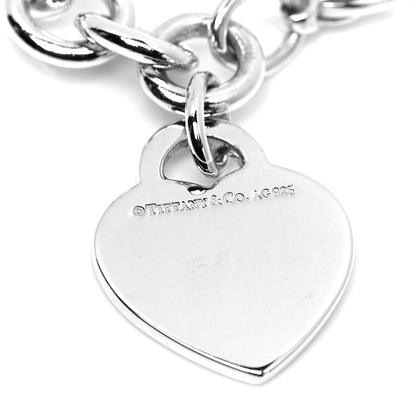 Tiffany Sterling Silver Heart Tag Charm Bracelet 4 of 4