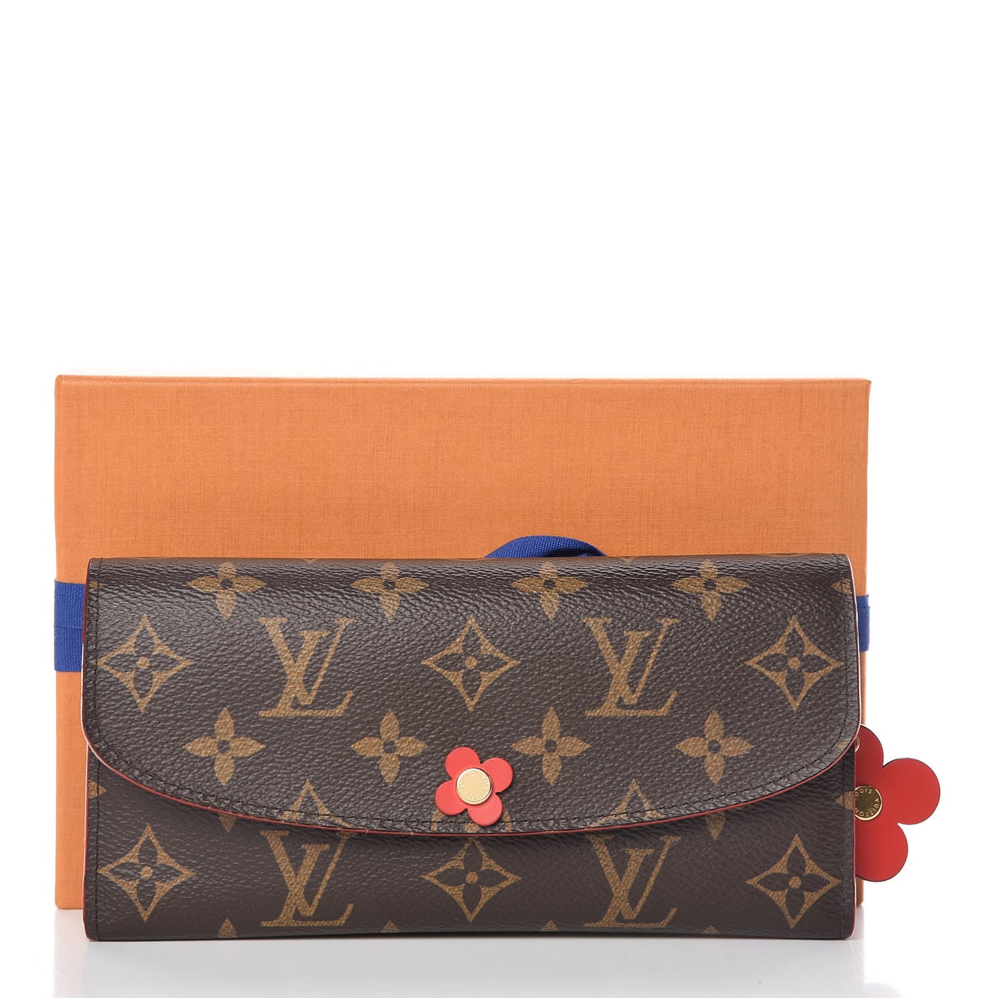 Monogram Bloom Flower Emilie Wallet Coquelicot