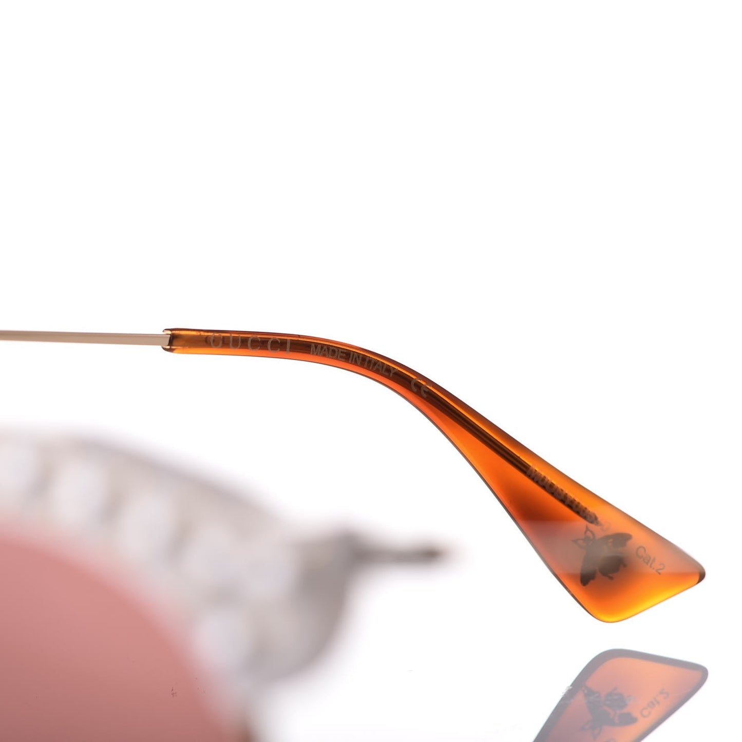 Pearl Cat Eye Sunglasses GG0212S White