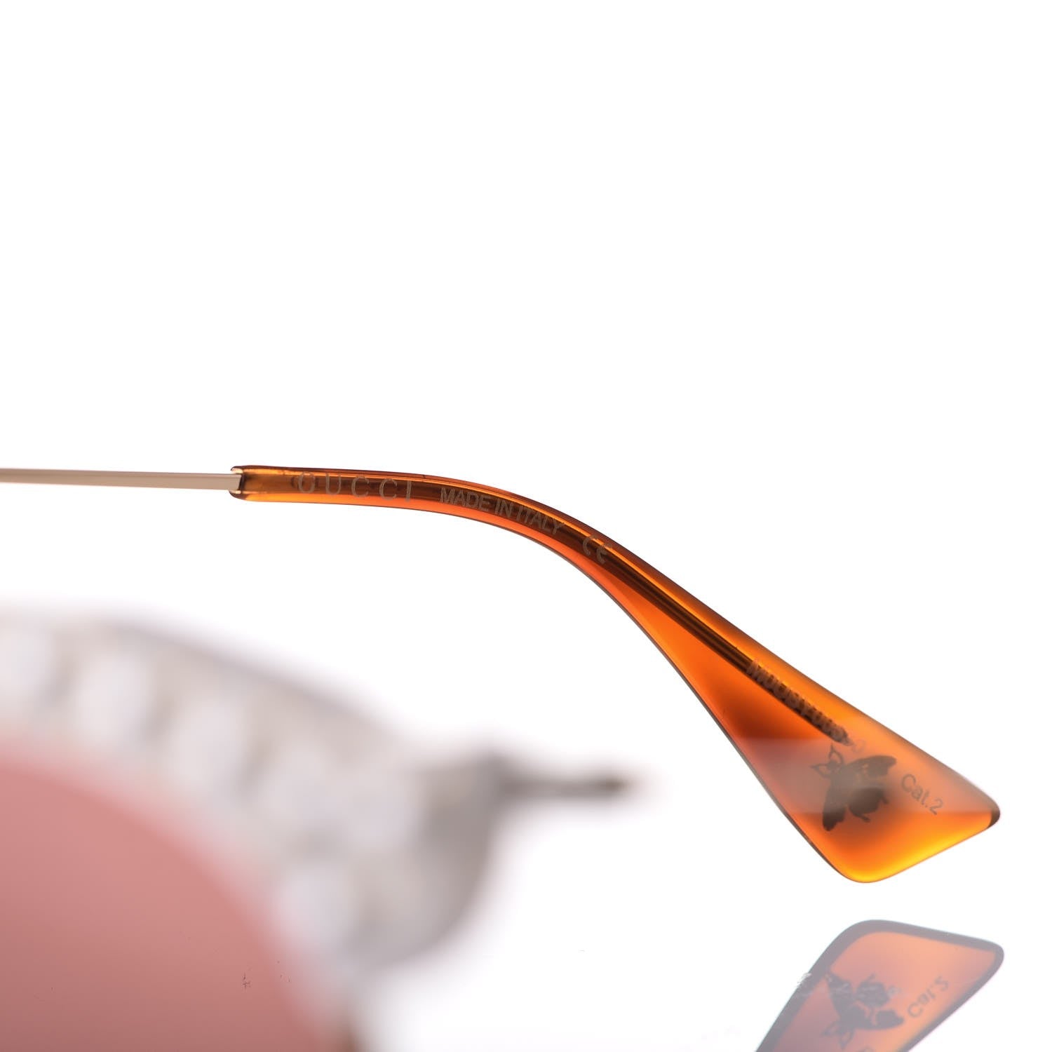 Gucci Pearl Cat Eye Sunglasses GG0212S White 6 of 7