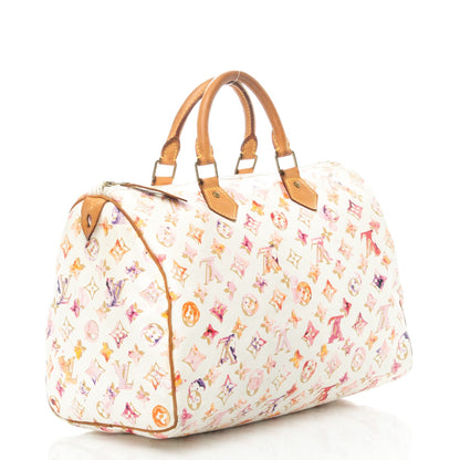 Louis Vuitton Watercolor Aquarelle Speedy 35 White 3 of 8