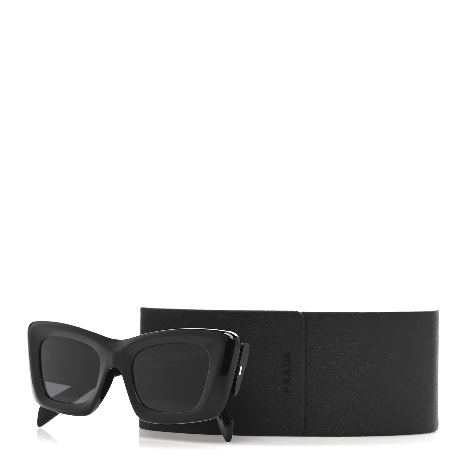 Prada Acetate Symbole Sunglasses SPR 13Z Black 8 of 8