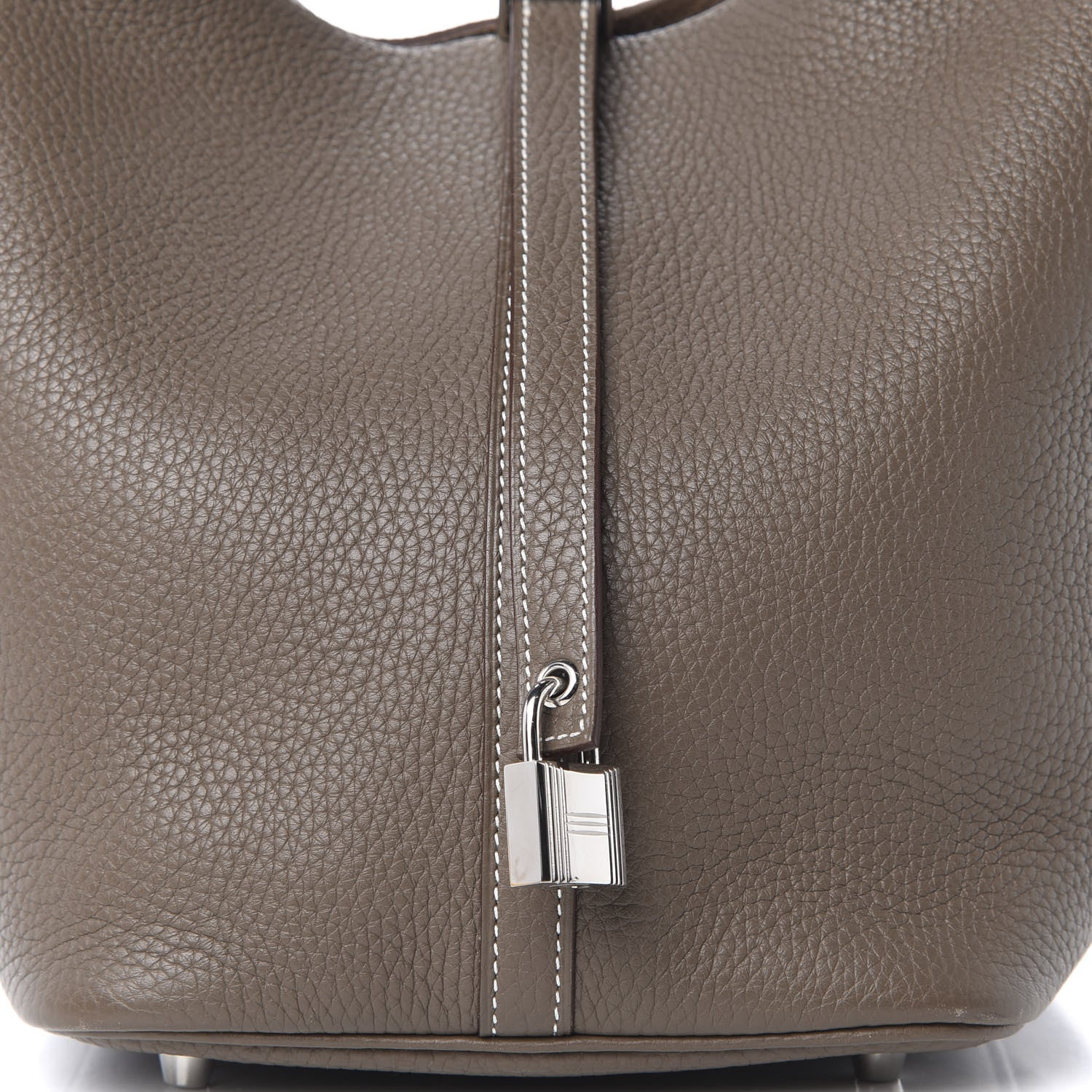 Hermes Taurillon Clemence Picotin Lock 22 MM Etoupe 10 of 10