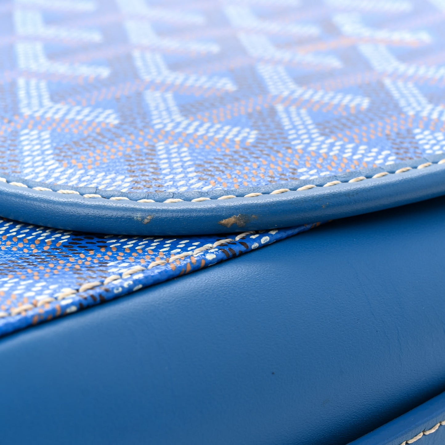 Goyardine Belvedere II MM Messenger Bag Sky Blue