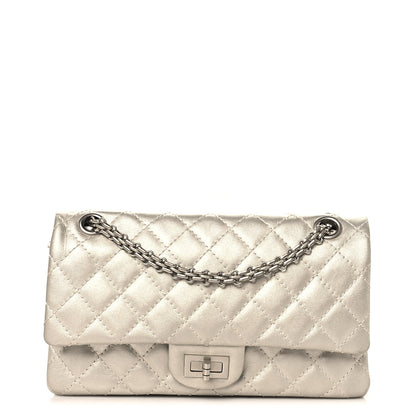 Chanel Metallic Lambskin Quilted 2.55 Reissue 225 Flap Silver 1 of 11