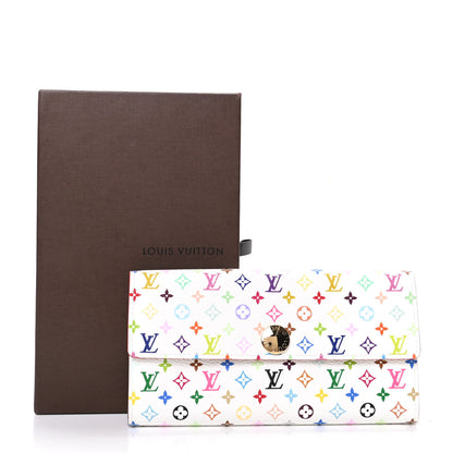 Louis Vuitton Monogram Multicolor Sarah Wallet White 7 of 7