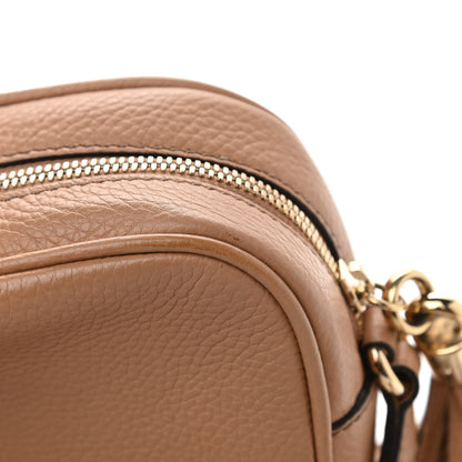 Gucci Pebbled Calfskin Small Soho Disco Bag Camelia 13 of 17