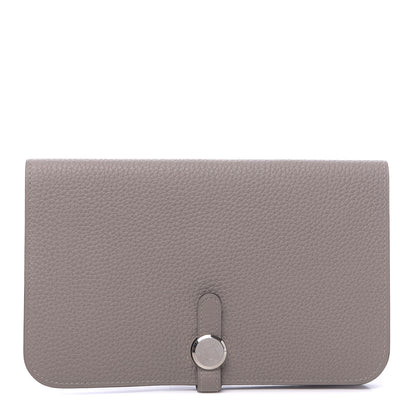 Hermes Togo Dogon Duo Wallet Gris Asphalte 1 of 10