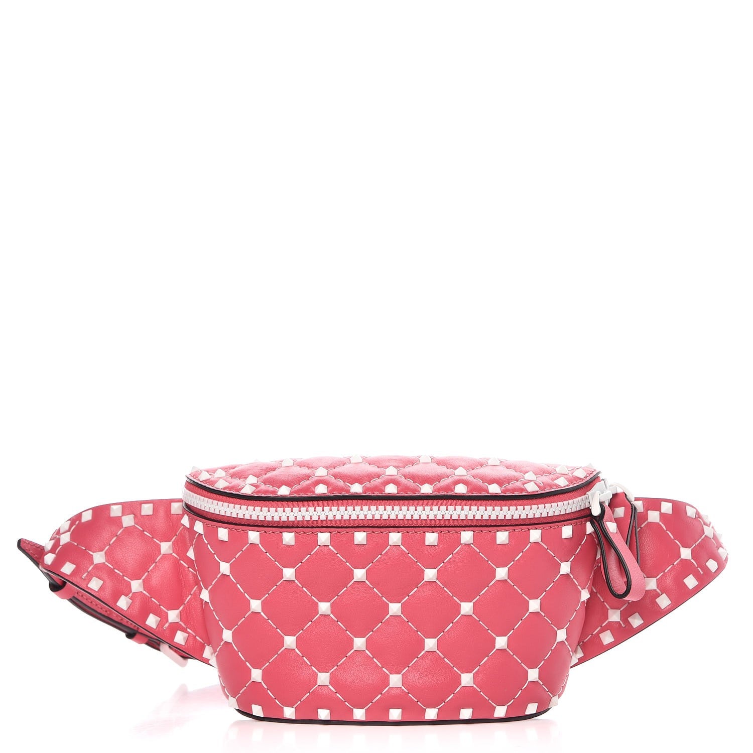 Valentino Garavani Lambskin Free Rockstud Spike Belt Bag Shadow Pink 1 of 8
